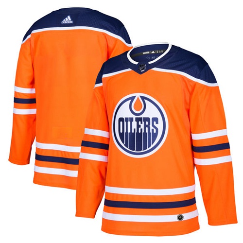 Adidas Edmonton Oilers Blank Orange Home Authentic Stitched Youth NHL Jersey